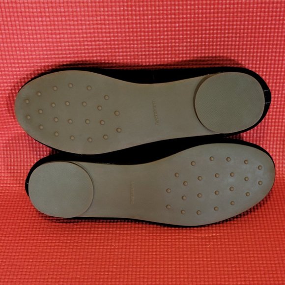 Lands End Black Leather Moccasin Slip On Loafers With Tassles - 380802 - Size 9H - Picture 6 of 6